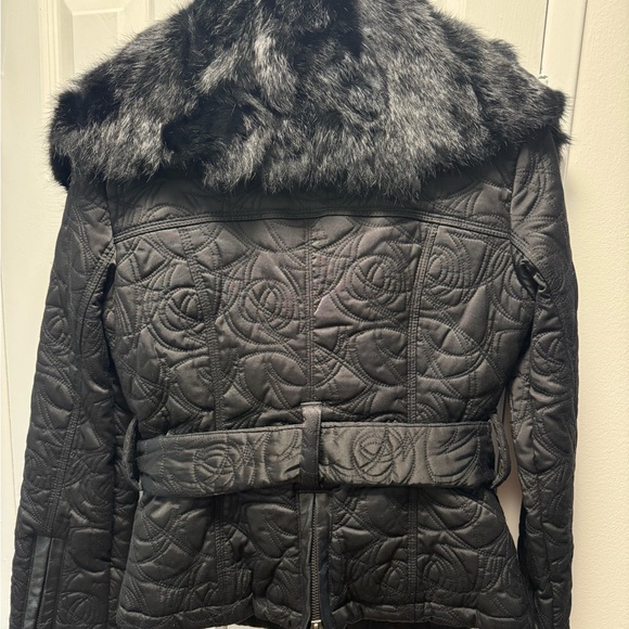 Bebe rabit fur jacket - Picture 3 of 3